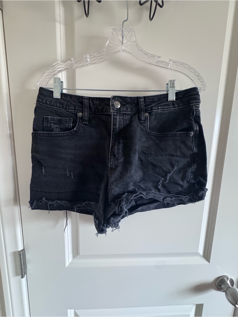 wild fable Black Distressed Jean Shorts